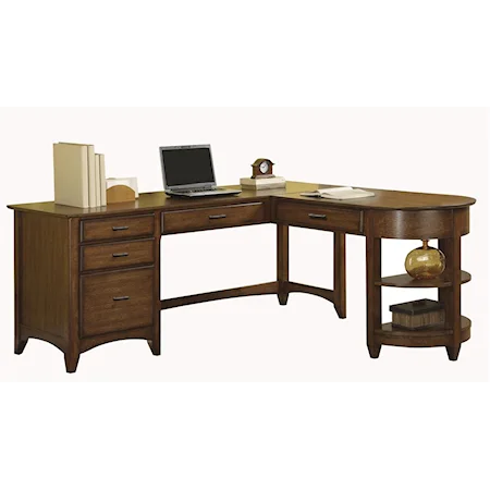 L-Shaped Desk with Return